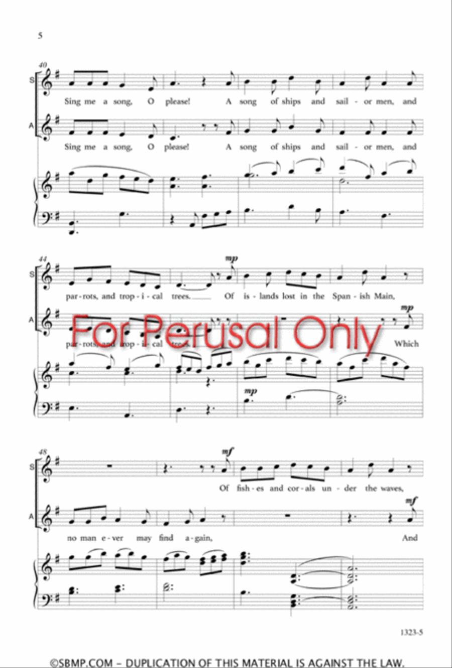 Sea Shell - SSA Octavo Sea Shell - SSA Octavo SSA scores gallery preview page 4