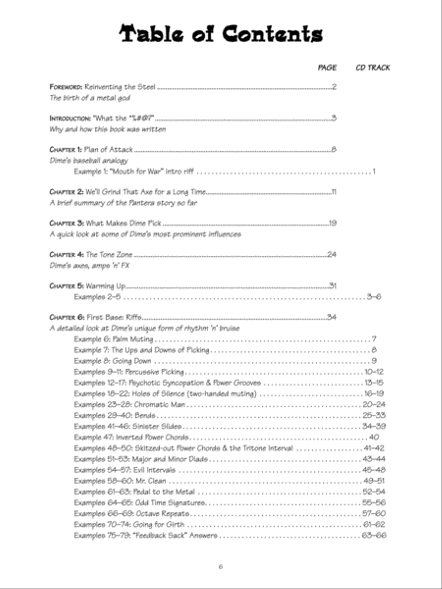Guitar World Presents - Dimebag Darrell's Riffer Madness (CD Included) Electric Guitar scores gallery preview page 7