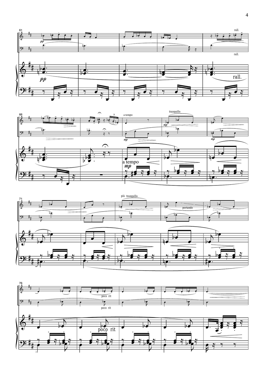 Bizet Seguidilla from Carmen, for piano trio, PB303 Piano Trio scores gallery preview page 4