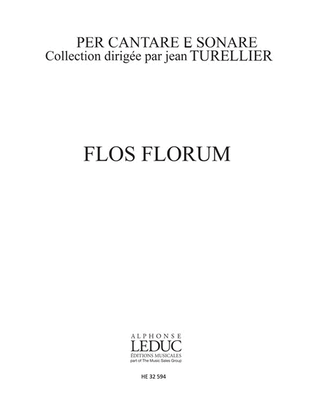 Dufay Per Cantare E Sonare Pj485 Flos Florum Voice & Instruments Book