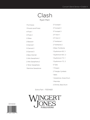 Book cover for Clash - Full Score