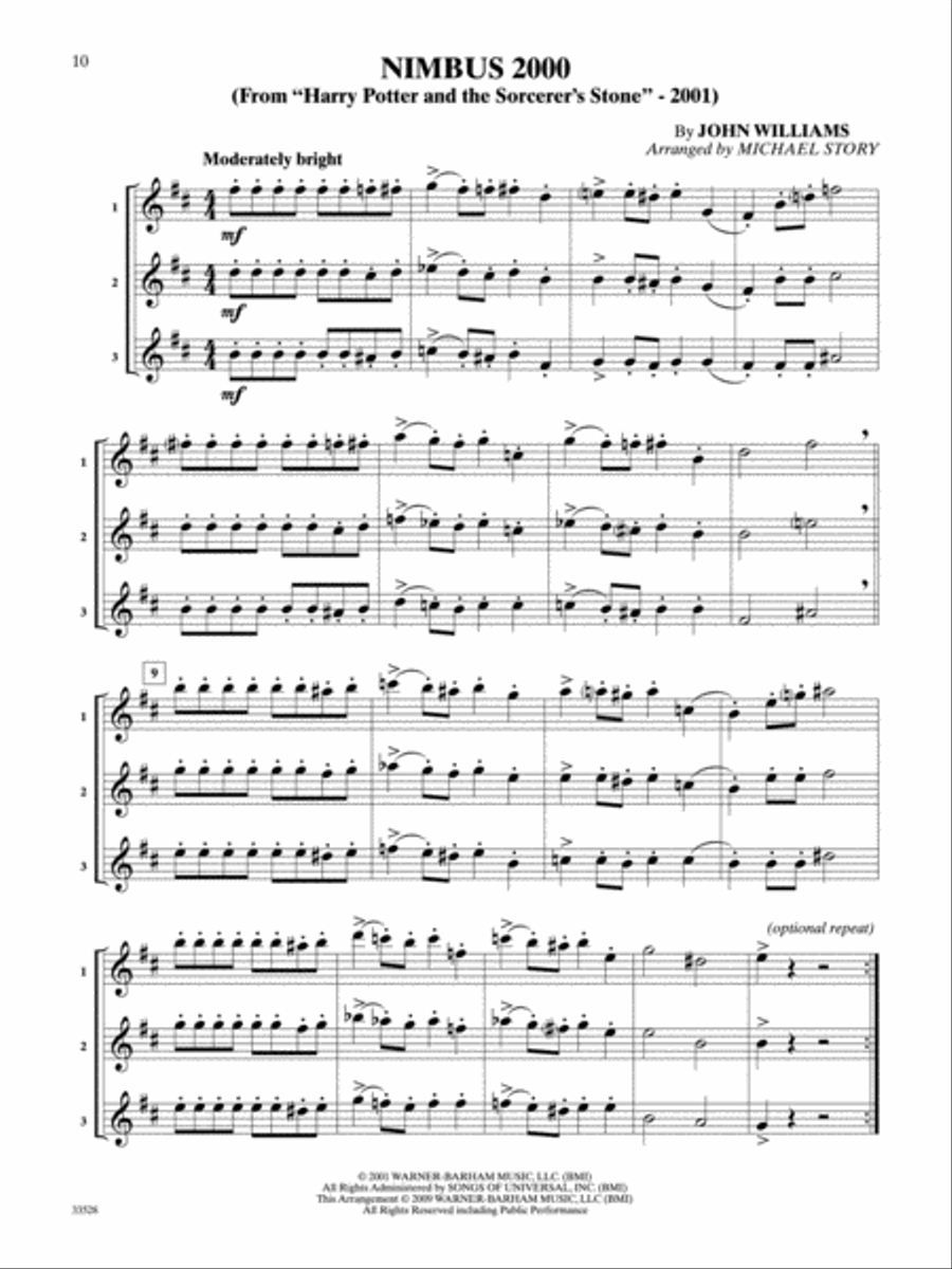 Movie Trios for All Small Ensemble scores gallery preview page 11