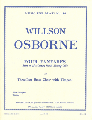 Book cover for 4 Fanfares (trumpets 3)