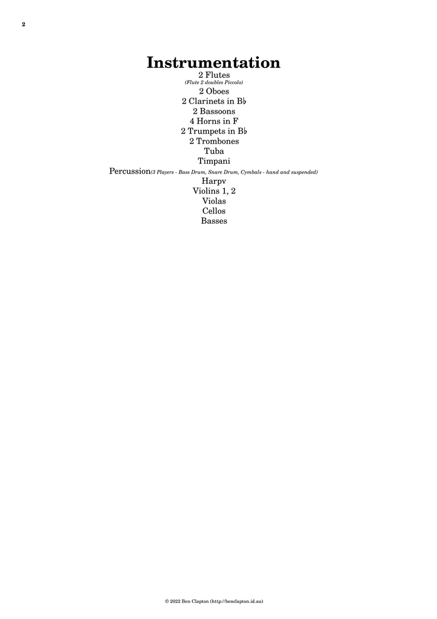 Karrinyup Fanfare Full Orchestra scores gallery preview page 2