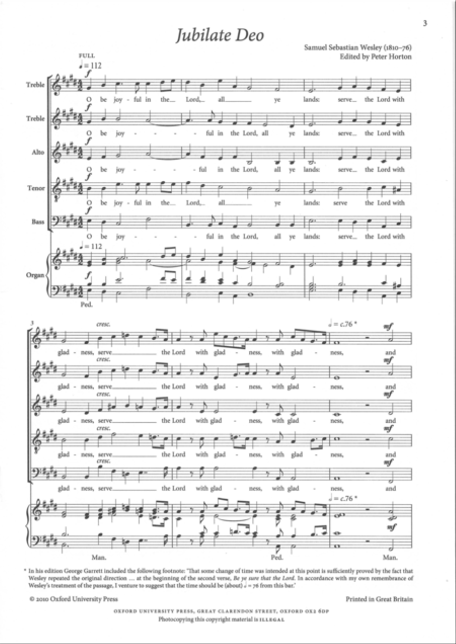 Jubilate in E SSAATTBB scores gallery preview page 2