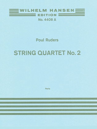 Ruders String Quartet No2 Pts Parts