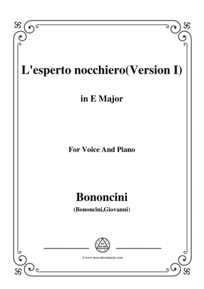 Bononcini Giovanni-L'esperto nocchiero(Version I),from 'Astarte',in E Major,for Voice and Piano