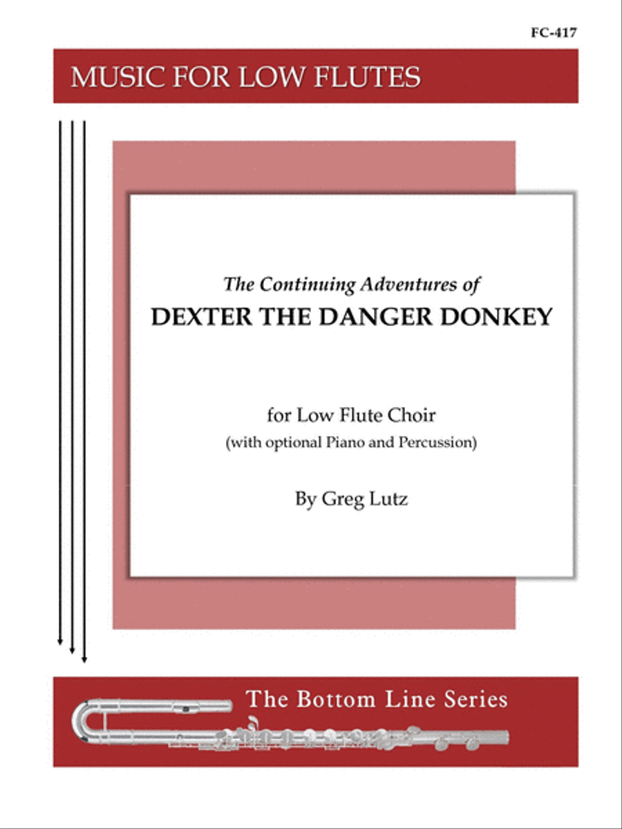 The Continuing Adventures of Dexter the Danger Donkey for Low Flute Choir Flute Choir scores gallery preview page 1
