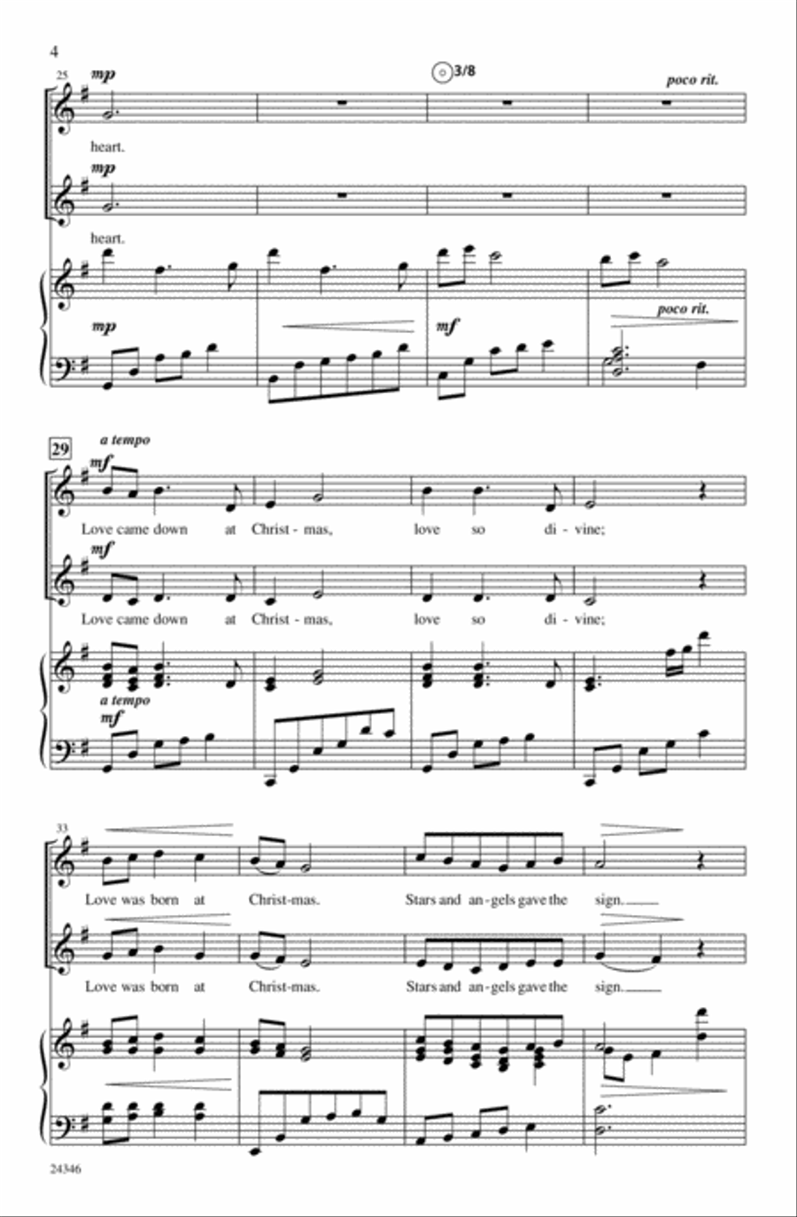 What Can I Give Him? Unison Choir scores gallery preview page 3