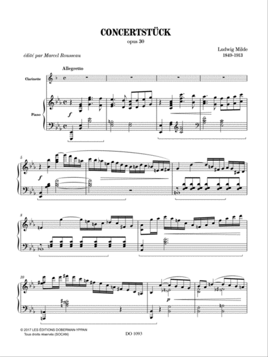 Concertstück Clarinet Solo scores gallery preview page 2
