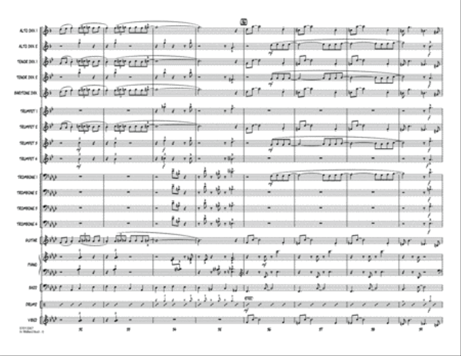In Walked Bud (arr. Mark Taylor) - Conductor Score (Full Score) Jazz Ensemble scores gallery preview page 6