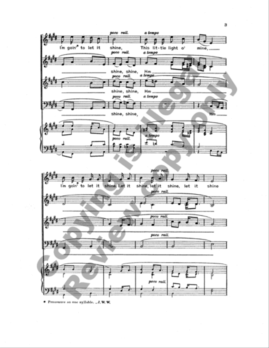 This Little Light O' Mine 4-Part scores gallery preview page 9