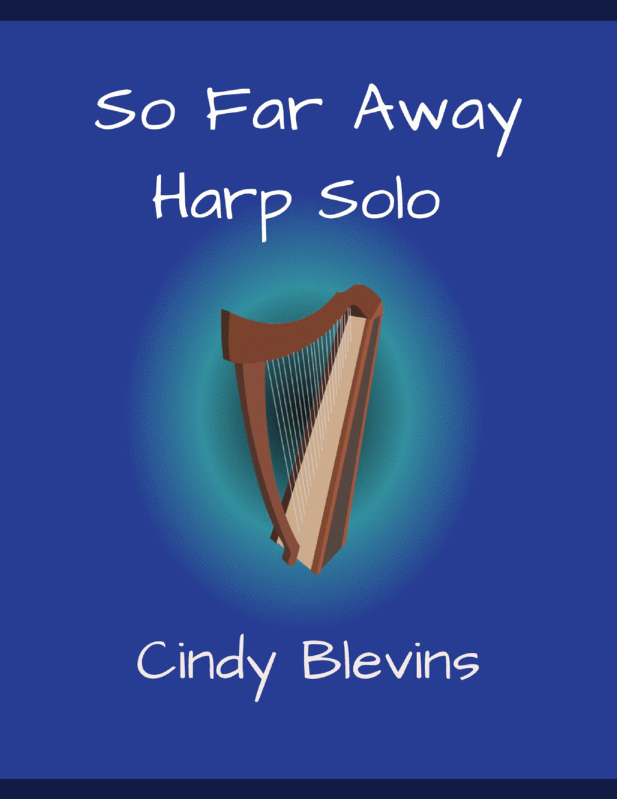 So Far Away, original solo for Lever or Pedal Harp Pedal Harp scores gallery preview page 1