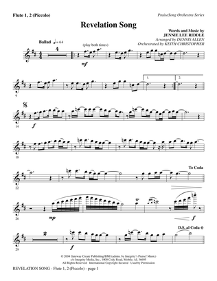 Revelation Song - Flute 1,2/Piccolo