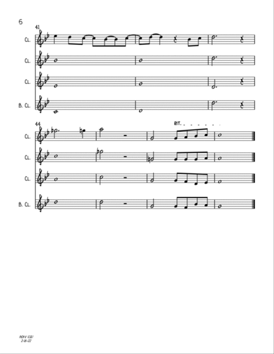 Mary, Did You Know? Woodwind Quartet scores gallery preview page 6