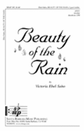 Book cover for Beauty of the Rain - SA Octavo