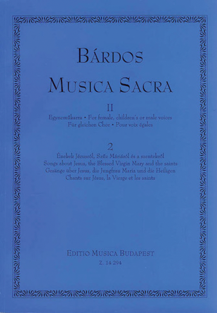 Musica Sacra Volume 2, No. 2 Voice scores gallery preview page 1