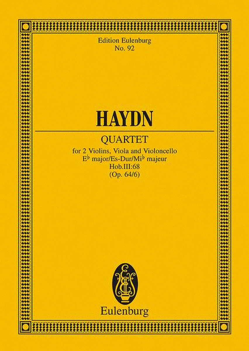 String Quartet Eb major op. 64/6 Hob. III: 68