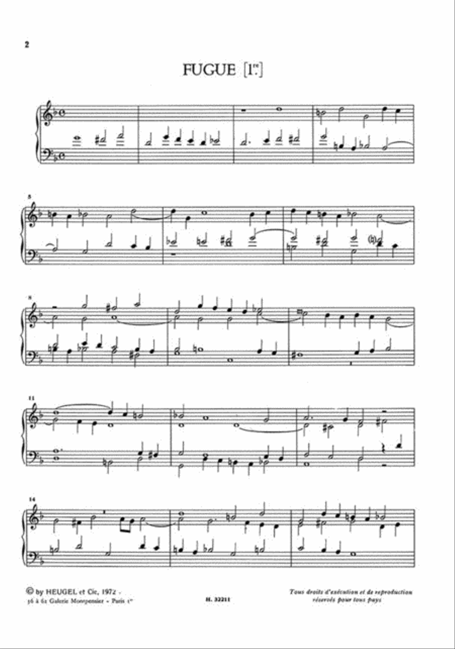 Ferrard: Fugues et Caprices Organ scores gallery preview page 2