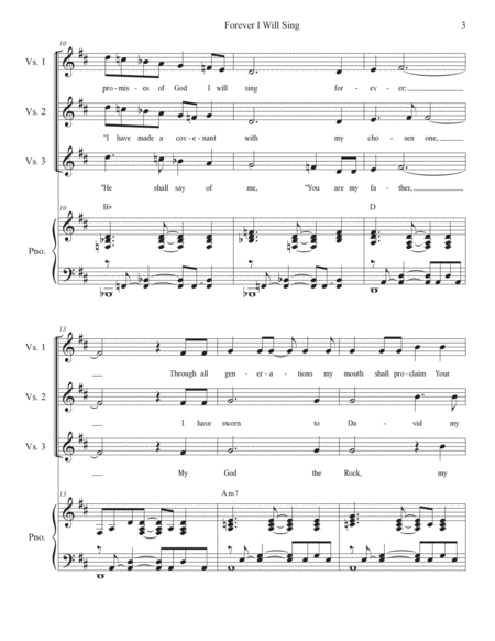 Forever I Will Sing (Psalm 89) (Vocal Quartet - (SATB) image number null