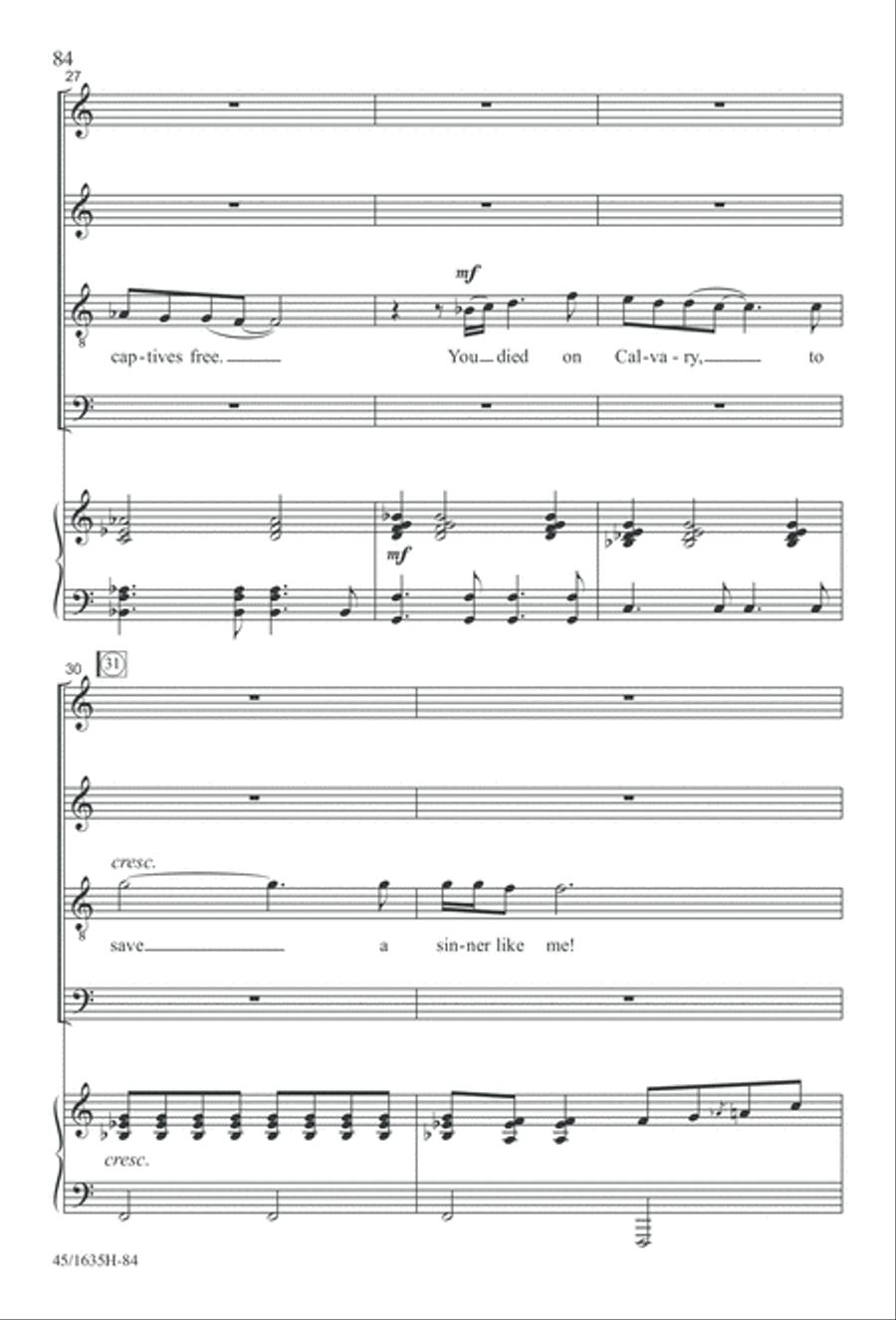 Mass: A Celebration of Love and Joy 4-Part scores gallery preview page 84