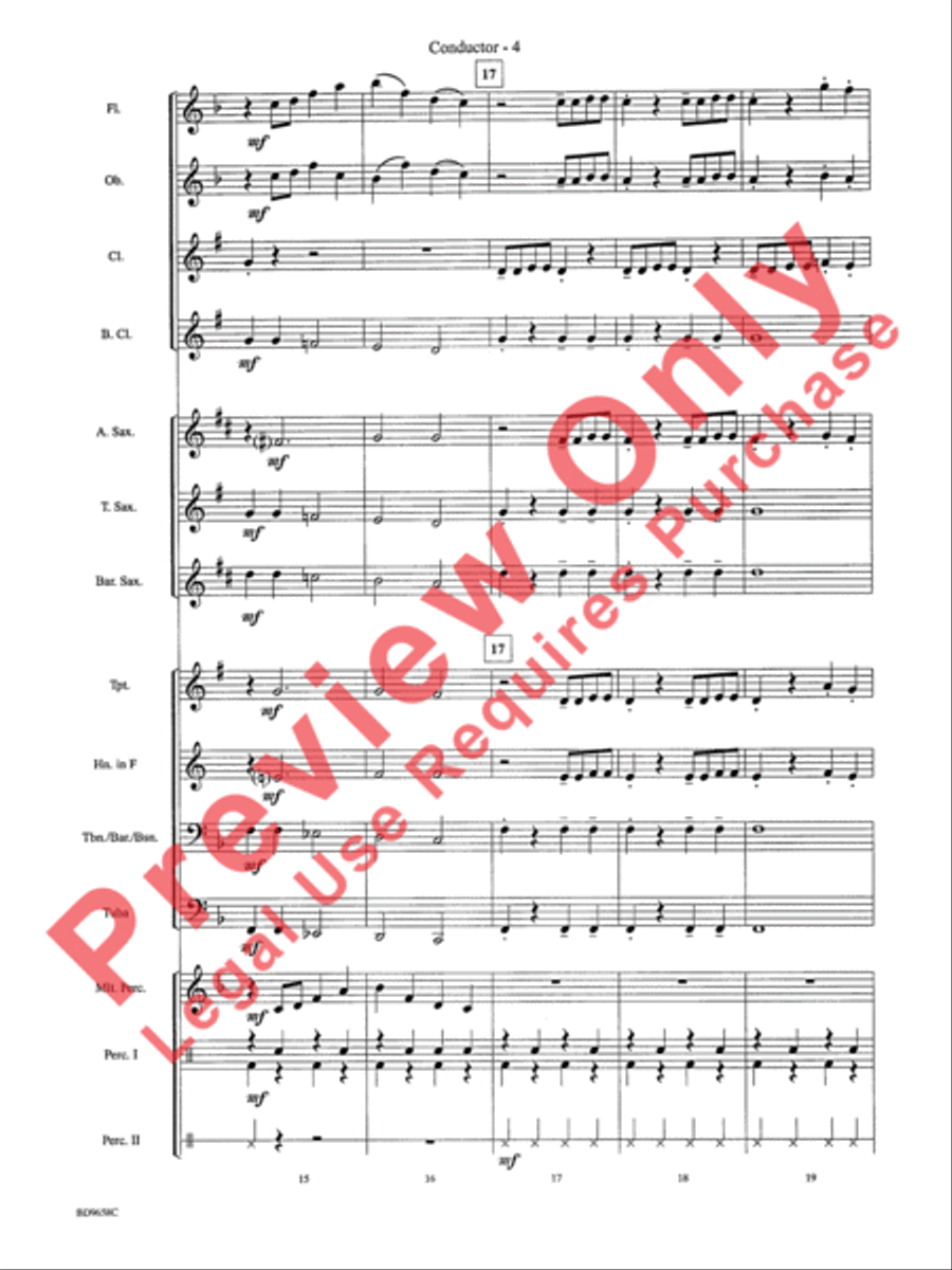 Clarinet Jive Concert Band scores gallery preview page 7
