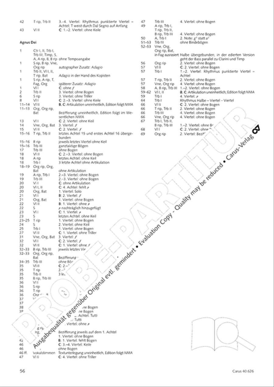 Mass in C Major Mass in C Major 4-Part scores gallery preview page 56