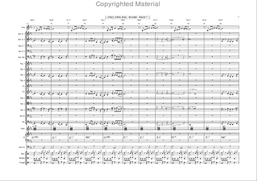 D'ici d'en bas D'ici d'en bas Jazz Ensemble scores gallery preview page 18