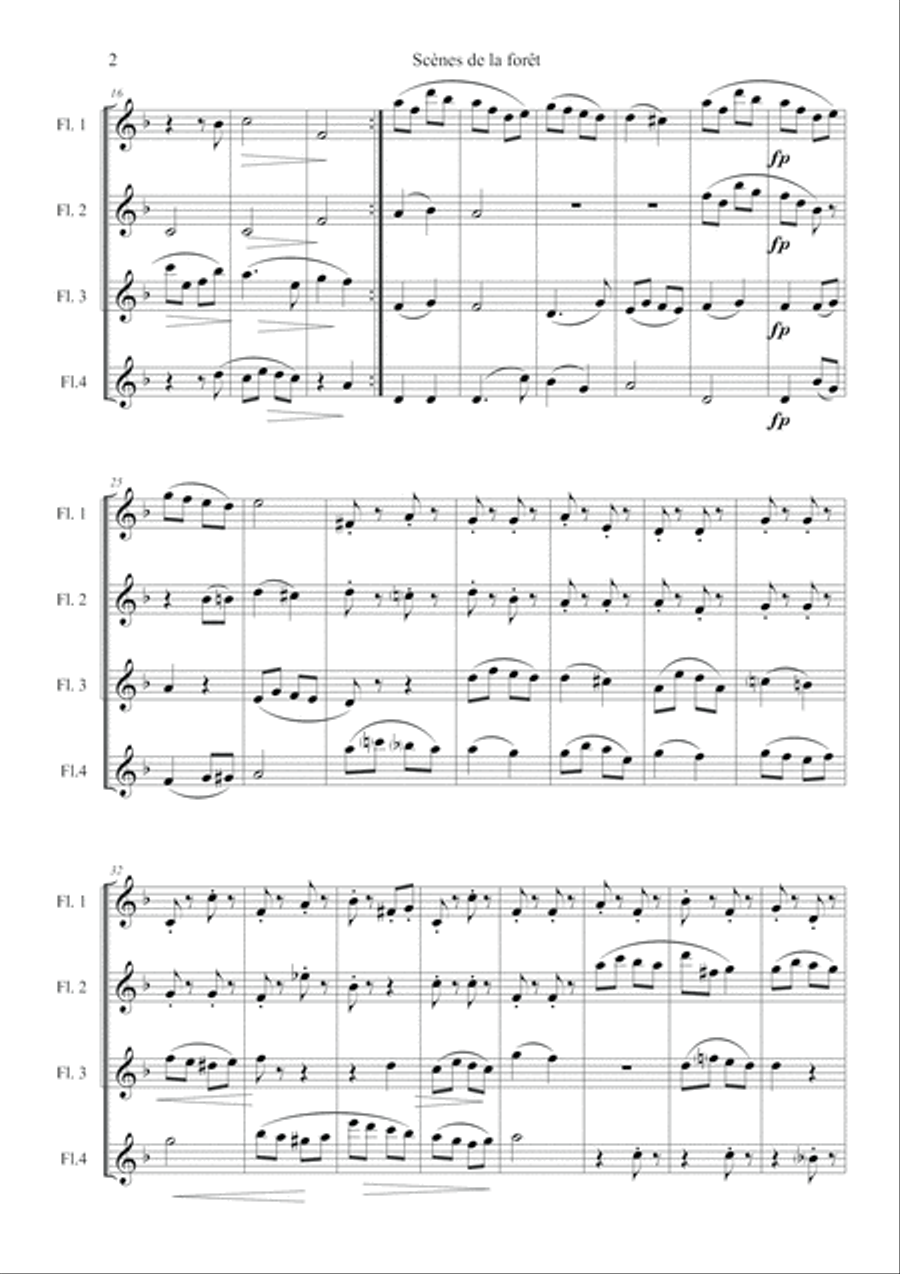 Fleurs solitaires Fleurs solitaires Flute Solo scores gallery preview page 2