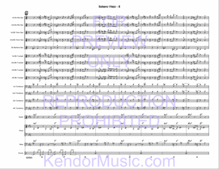 Salsero Viejo Jazz Ensemble scores gallery preview page 9