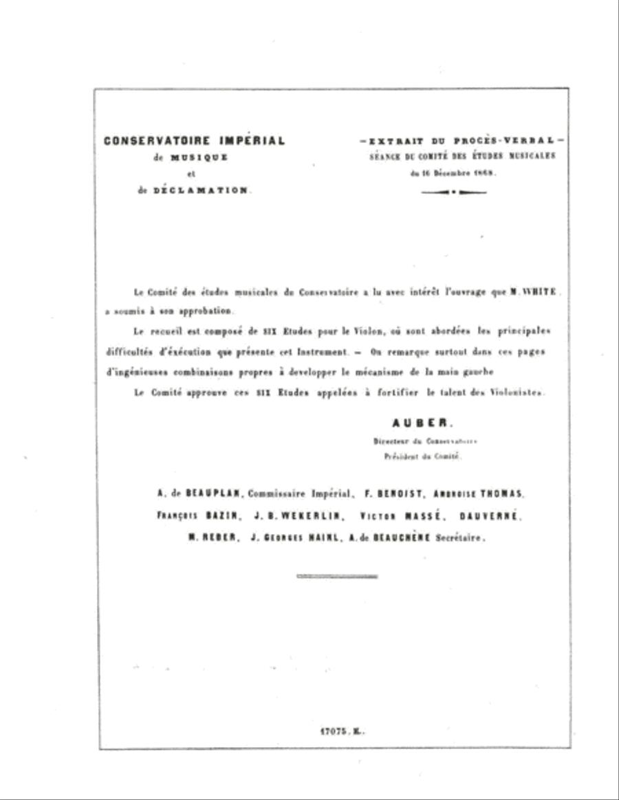 Joseph White: Six Etudes for Violin Violin Solo scores gallery preview page 4