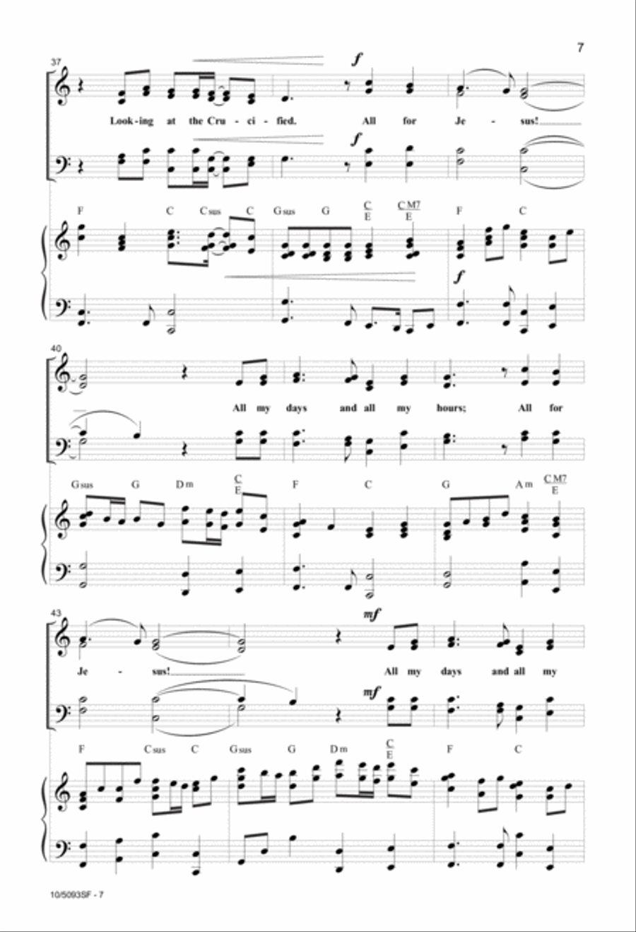 All for Jesus All for Jesus 4-Part scores gallery preview page 7