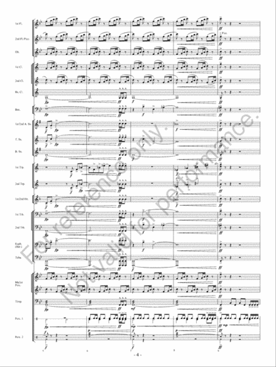 Of Heroes And Demons Concert Band scores gallery preview page 5