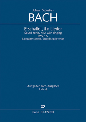Book cover for Sound forth, now with singing (Erschallet, ihr Lieder)