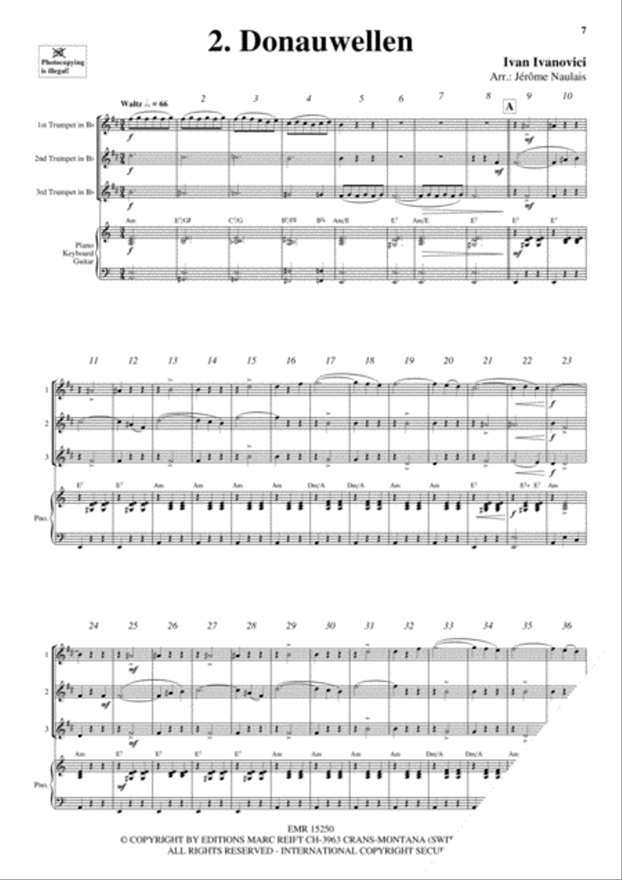 3 Trumpets & Piano Vol. 6 Trumpet Trio scores gallery preview page 4