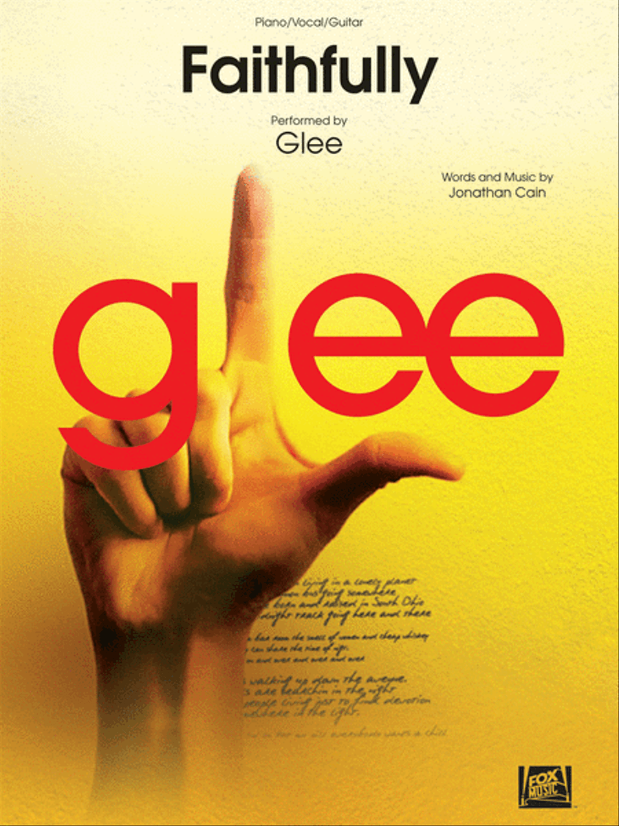 Faithfully Piano, Vocal, Guitar scores gallery preview page 1