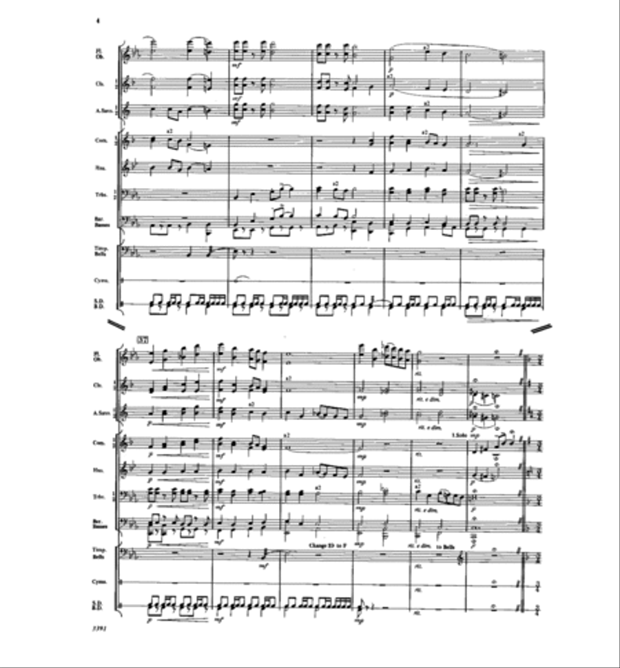 Crystal City Overture Concert Band scores gallery preview page 5