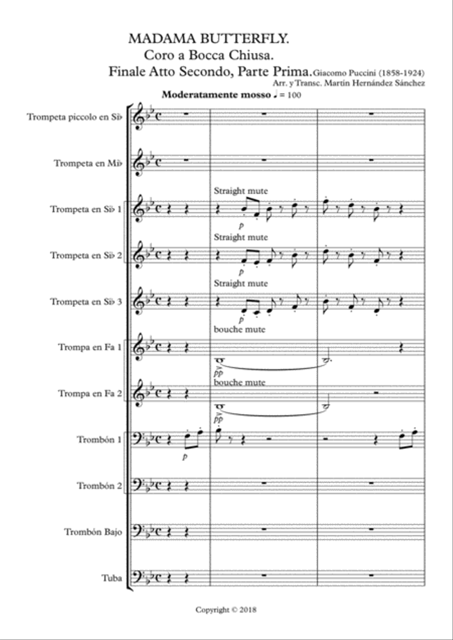 Coro A Bocca Chiusa, From the Opera 