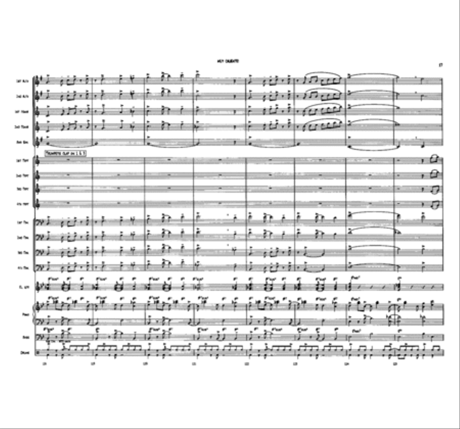 Muy Caliente! Jazz Ensemble scores gallery preview page 17