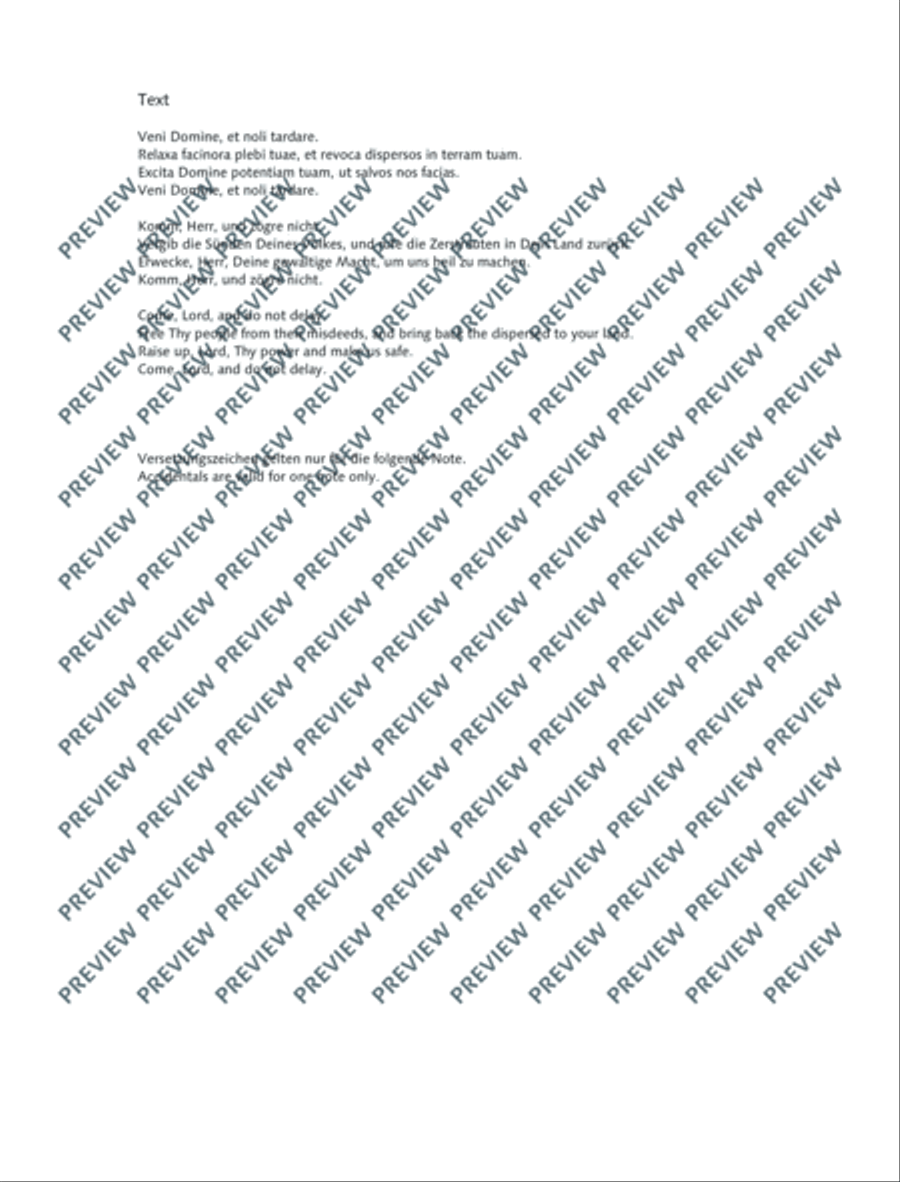 Veni Domine Veni Domine 4-Part scores gallery preview page 5