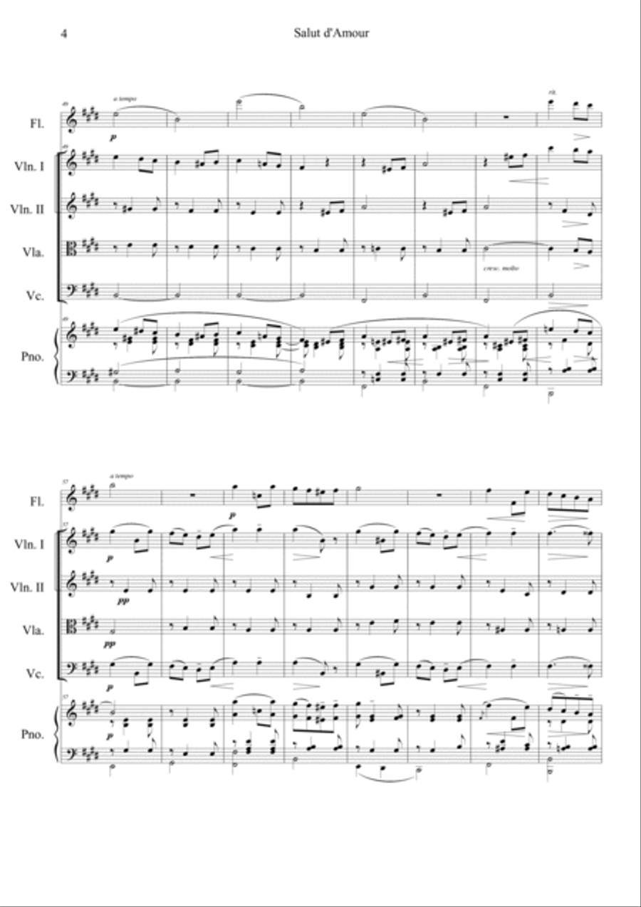 Salut d'amour Orchestra scores gallery preview page 4