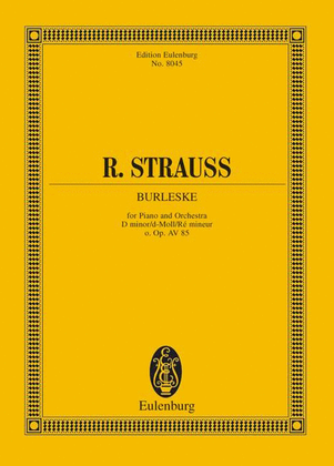 Book cover for Burleske in D minor, Op. AV85