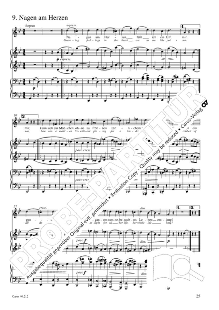 Neue Liebeslieder-Walzer, Op. 65 Choir scores gallery preview page 26