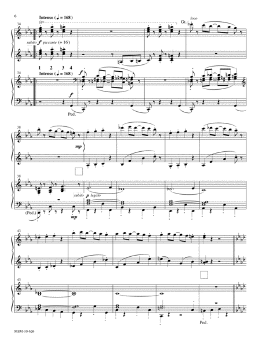 Fiesta for Organ Duet Organ scores gallery preview page 4