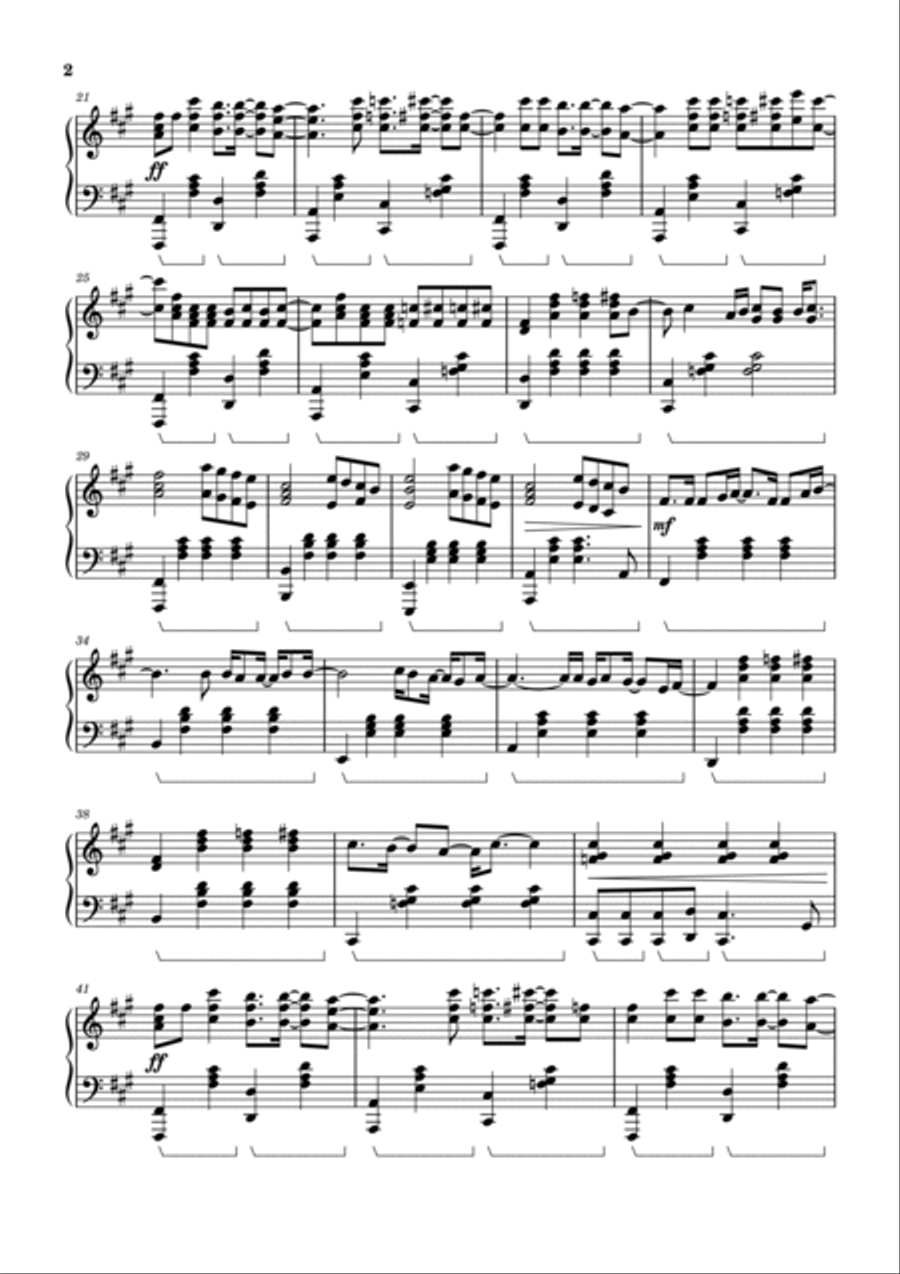 House Of Memories Piano Solo scores gallery preview page 2