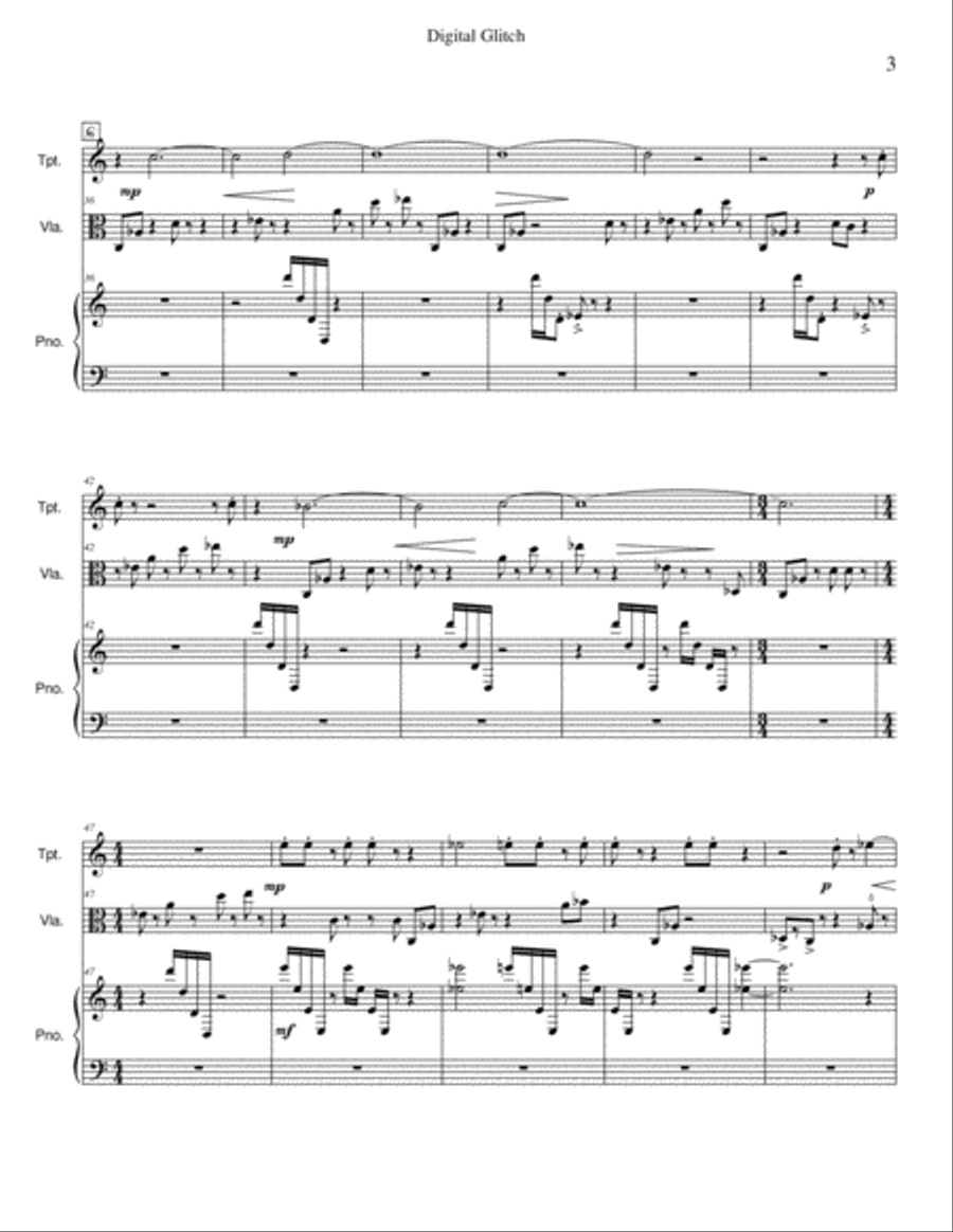 Digital Glitch Trumpet scores gallery preview page 4