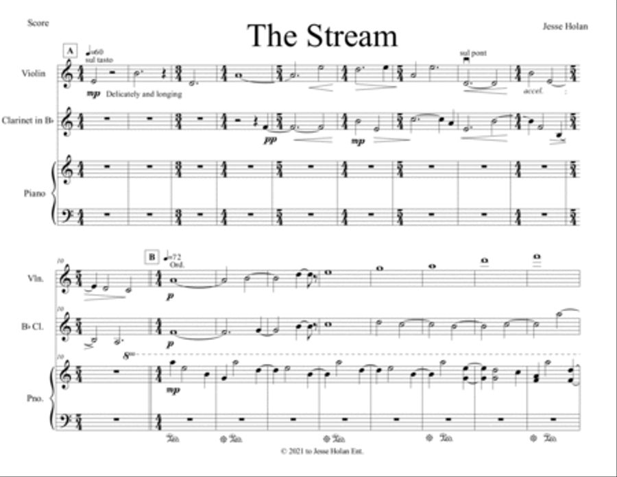 The Stream Clarinet scores gallery preview page 2