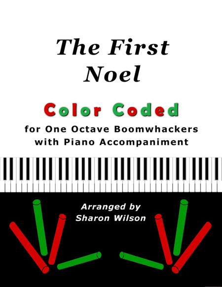 The First Noel (Color Coded for One Octave Boomwhackers with Piano) image number null