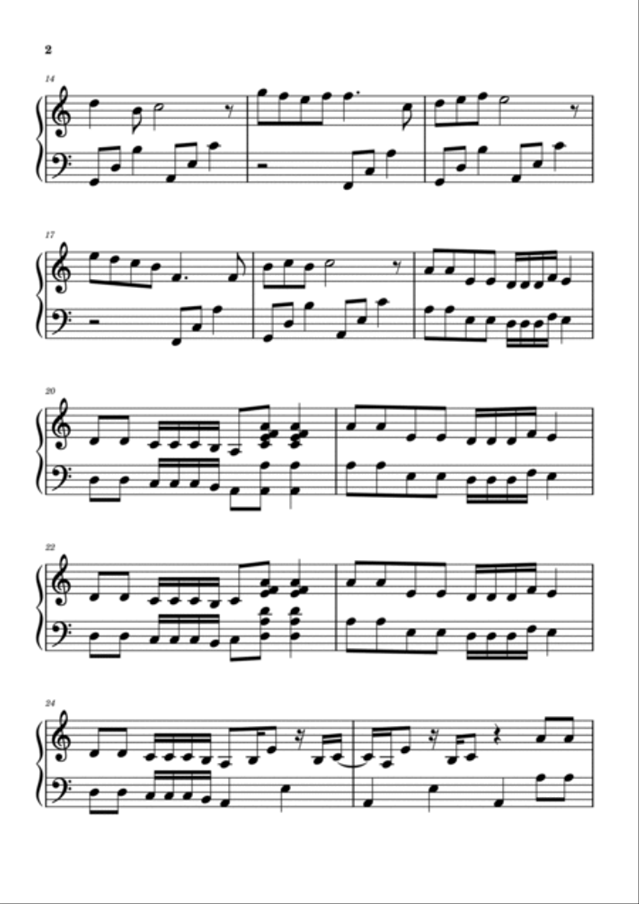 Tuta Gold Piano Solo scores gallery preview page 2