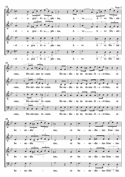 Ave Maria (Schubert) A Cappella SATB image number null